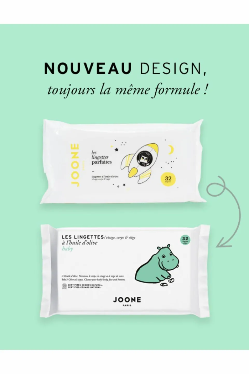 Clearance JOONE Lingettes huile d’olive Parfaites pour bébé