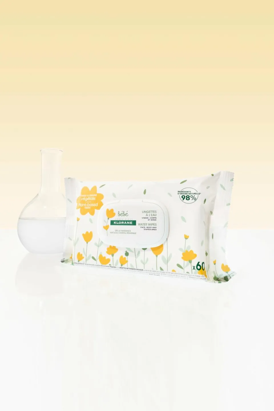 Hot Klorane Lingettes nettoyantes douces