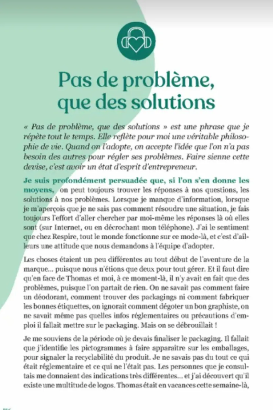 Sale Marabout Livre Rêver, oser, se dépasser de Justine Hutteau la fondatrice de Respire