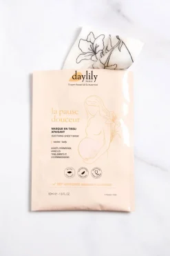 Best Daylily Paris Masque en tissu pour le ventre apaisant la Pause Douceur