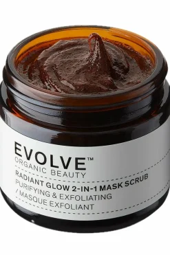 Outlet Evolve Beauty Masque gommant 2 en 1 radiant glow