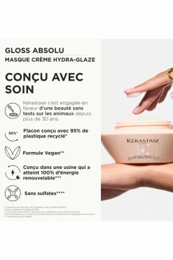 Discount Kérastase Masque hydra-nourrissant pour cheveux épais sujets aux frisottis Gloss Absolu