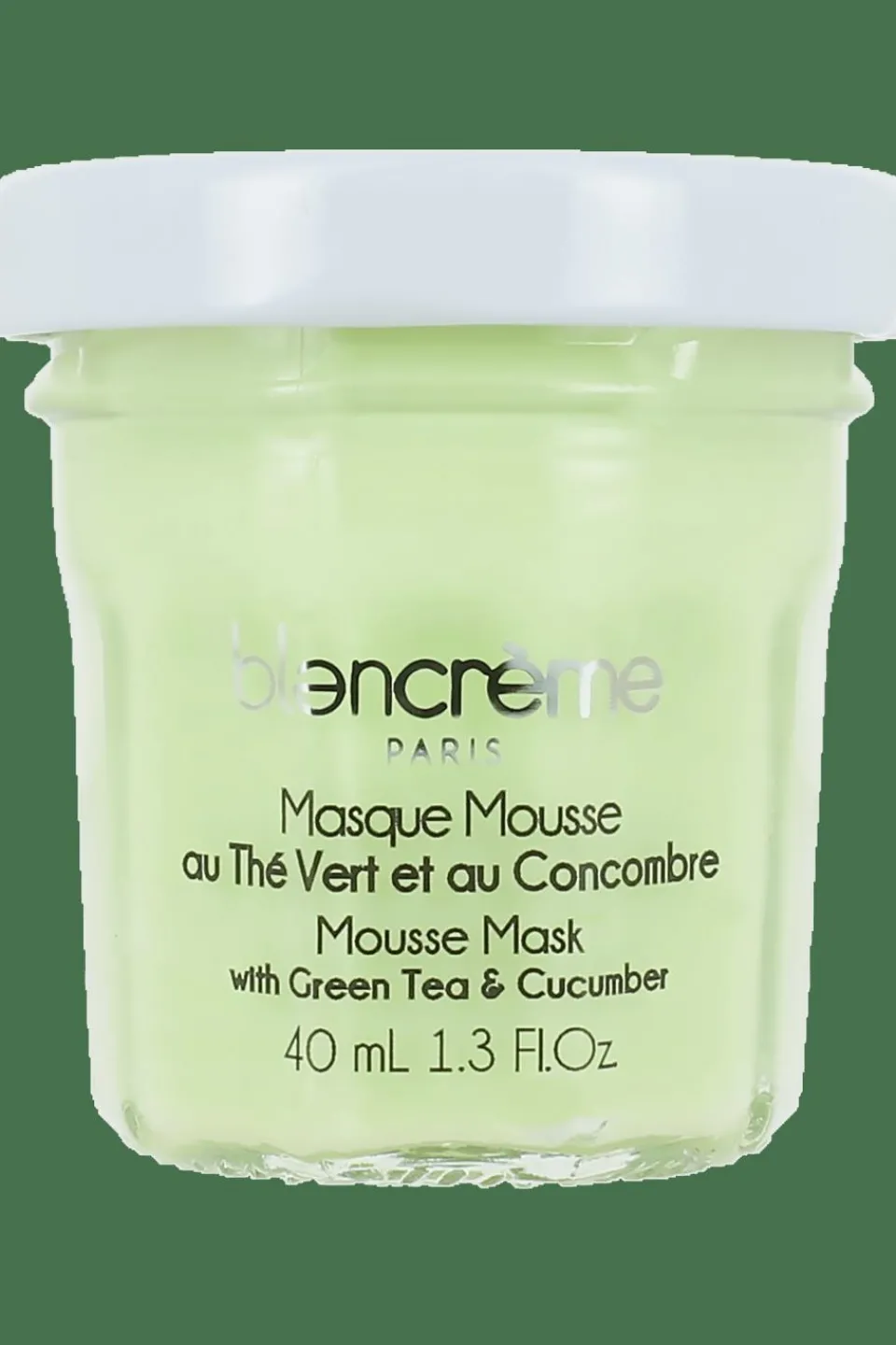 New Blancrème Masque mousse thé vert et concombre