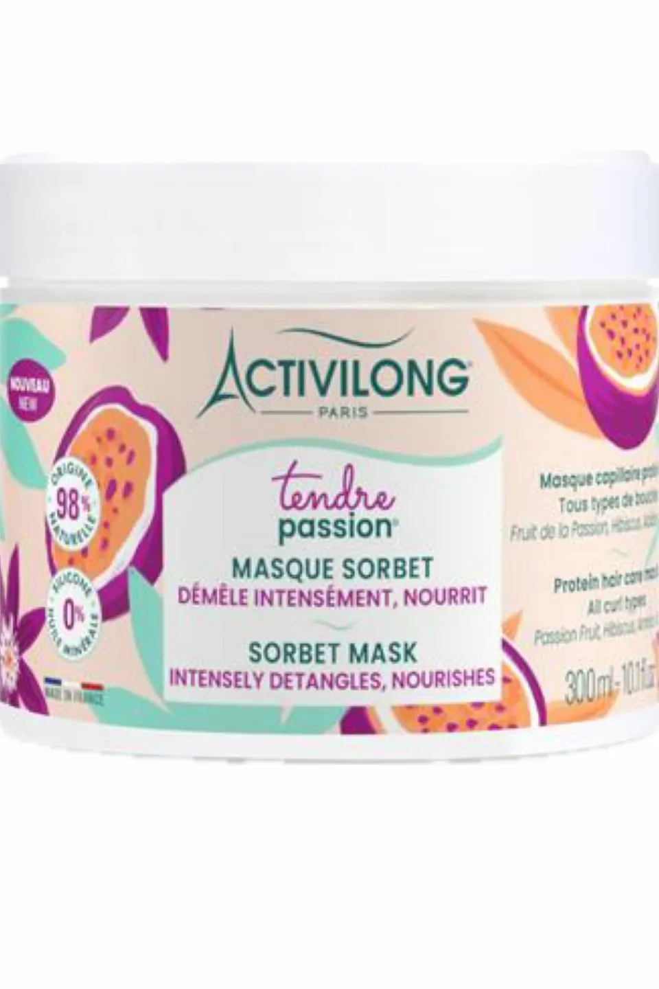 New Activilong Masque sorbet Tendre Passion