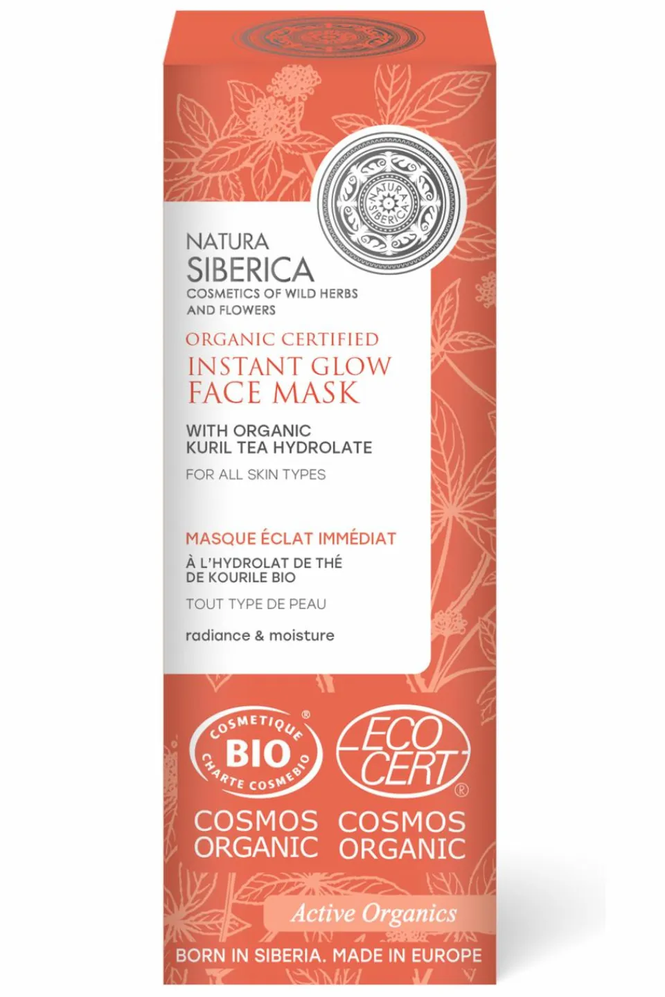 Best Natura Siberica Masque visage Bio éclat immédiat au Thé de Kourile