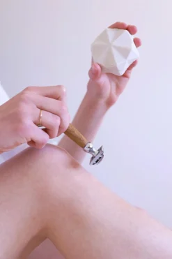 Best Lamazuna Pain de rasage solide Thé Vert Citron