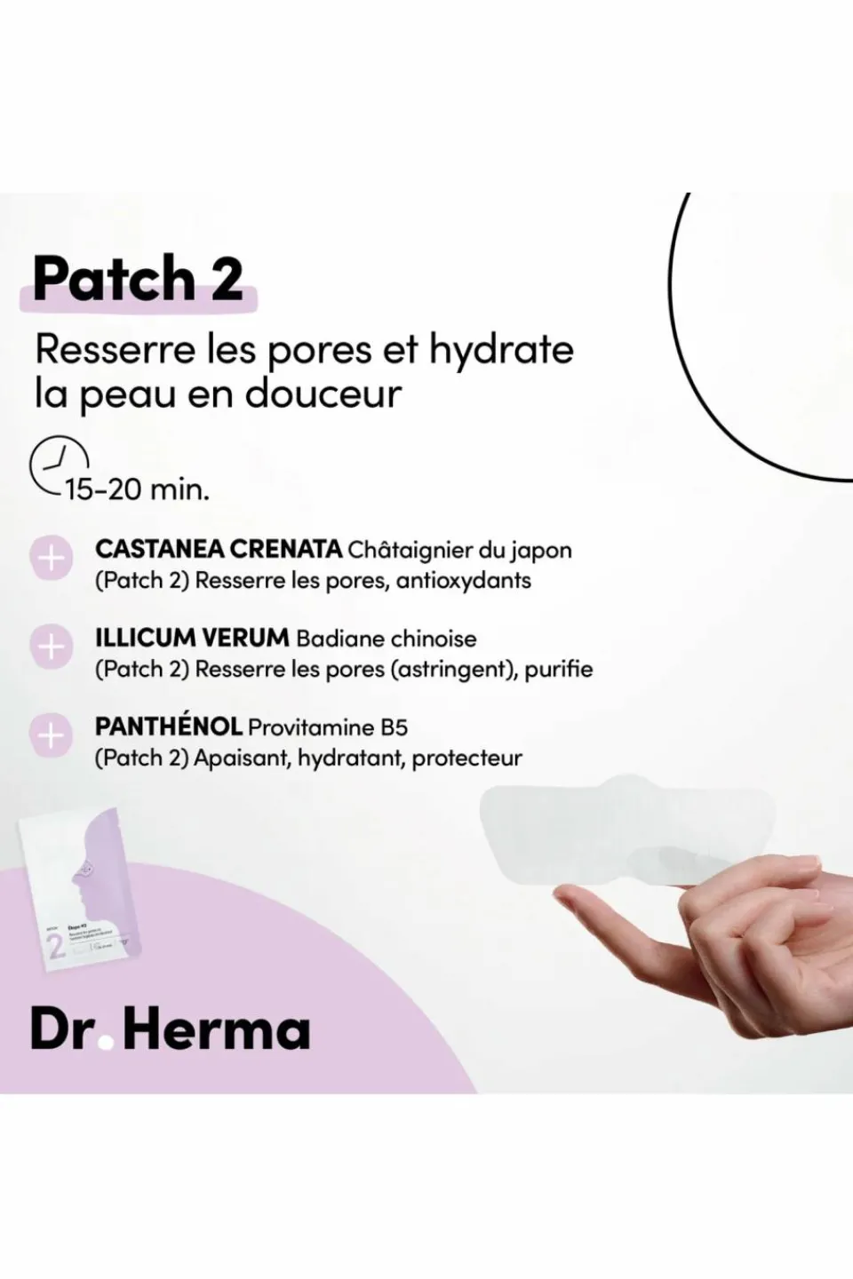 Clearance DR HERMA Patch nez anti-points noirs soin en 2 étapes