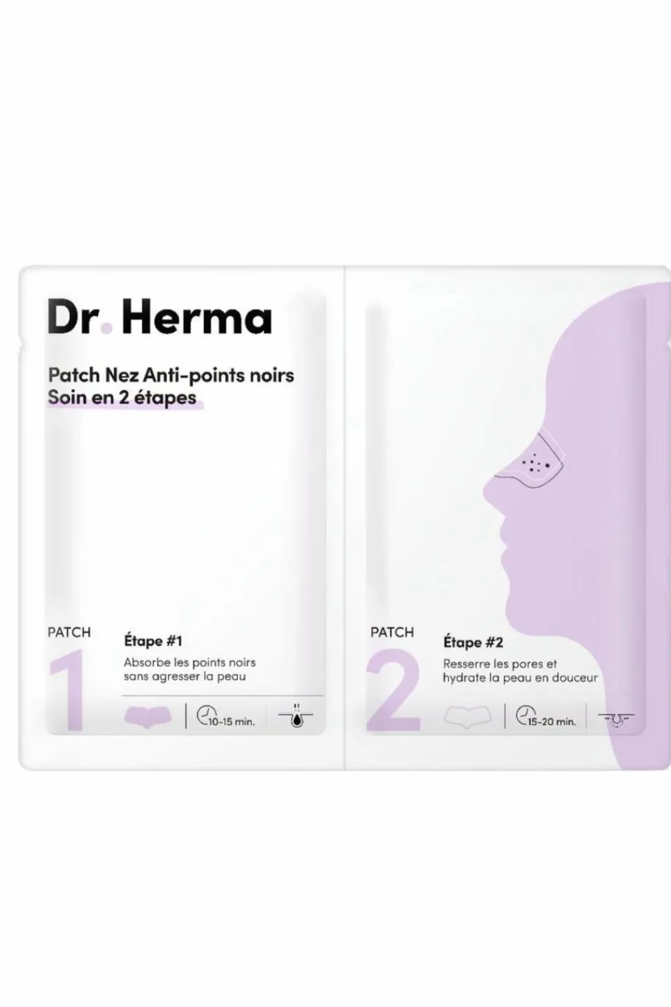 Clearance DR HERMA Patch nez anti-points noirs soin en 2 étapes