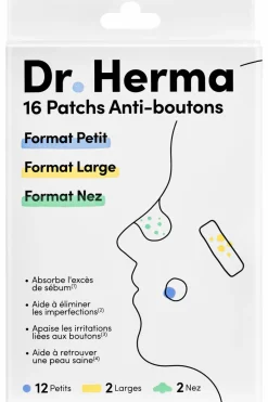 New DR HERMA Patchs anti-boutons 3 formats x 16