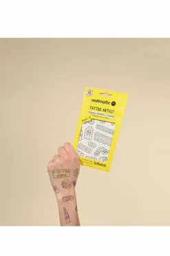 Outlet Nailmatic Planche de tatouages à colorier seventies