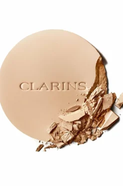 New Clarins Poudre compacte matifiante infusée au lait de pêcher Ever Matte Compact Powder