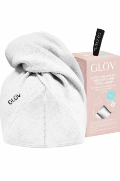 Online GLOV Serviette absorbante pour cheveux blanche