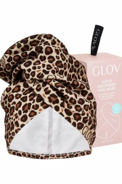 Best GLOV Serviette pour cheveux léopard