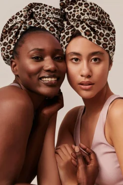 Best GLOV Serviette pour cheveux léopard