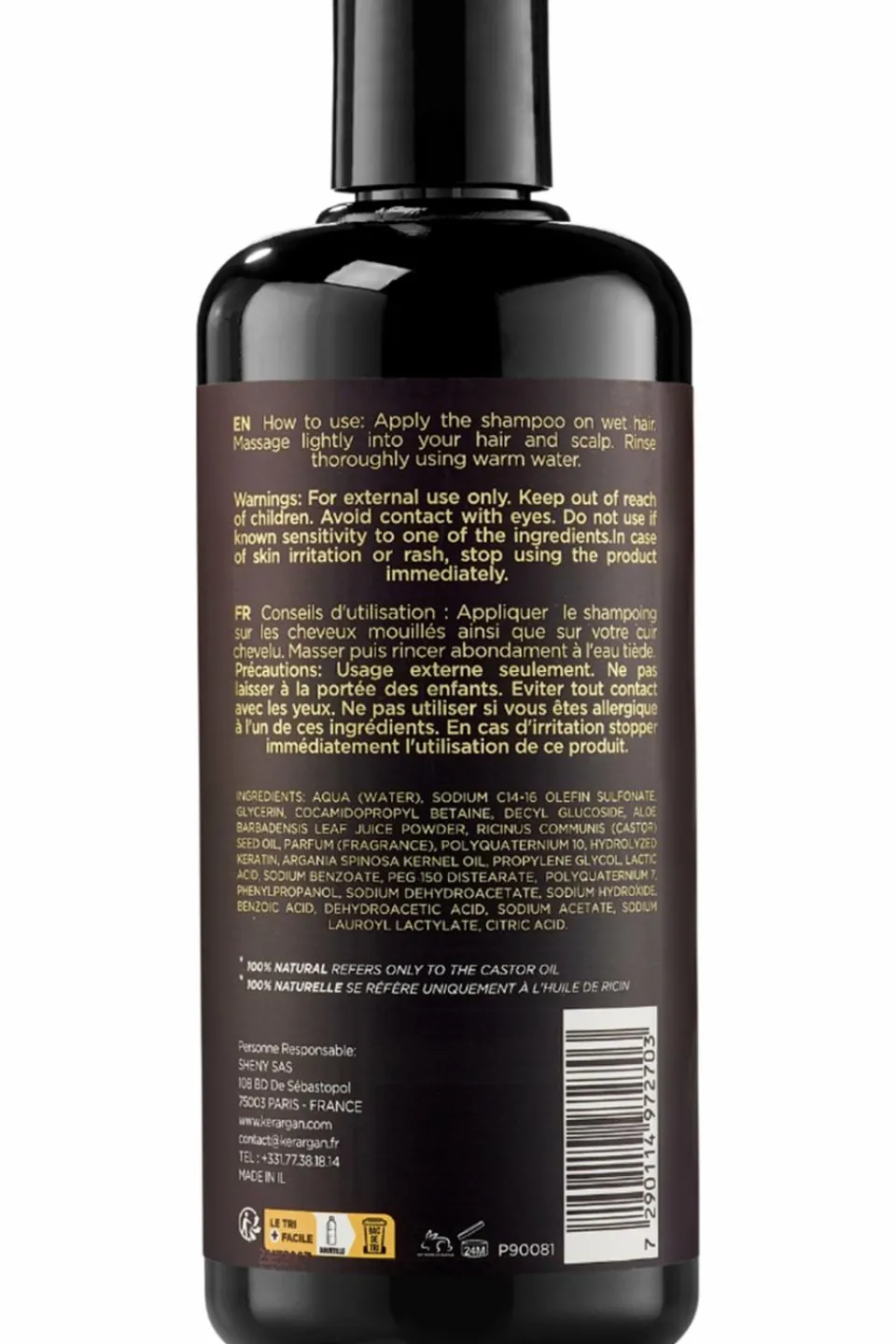 Online Kerargan Shampoing anti-chute à l’huile de ricin