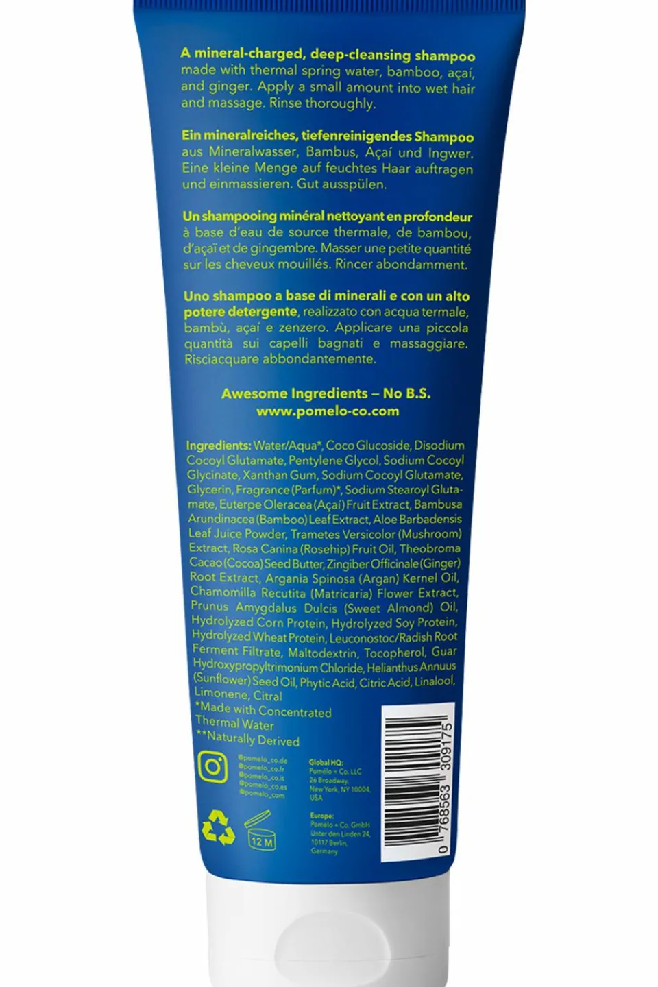 Discount Pomélo+Co Shampoing Bamboo Defense cheveux normaux à gras