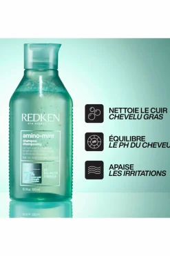 Redken Shampoing racines grasses pointes sèches Amino Mint