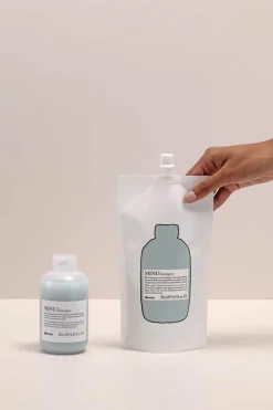 New Davines Shampoing rechargeable pour cheveux colorés Minu