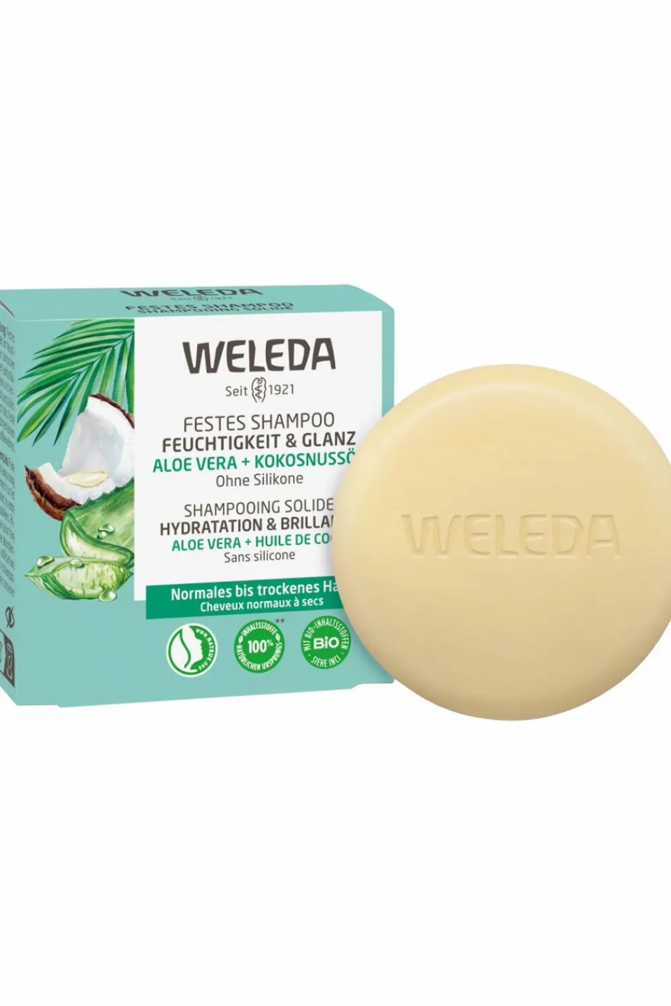 Sale Weleda Shampooing solide hydratation & brillance