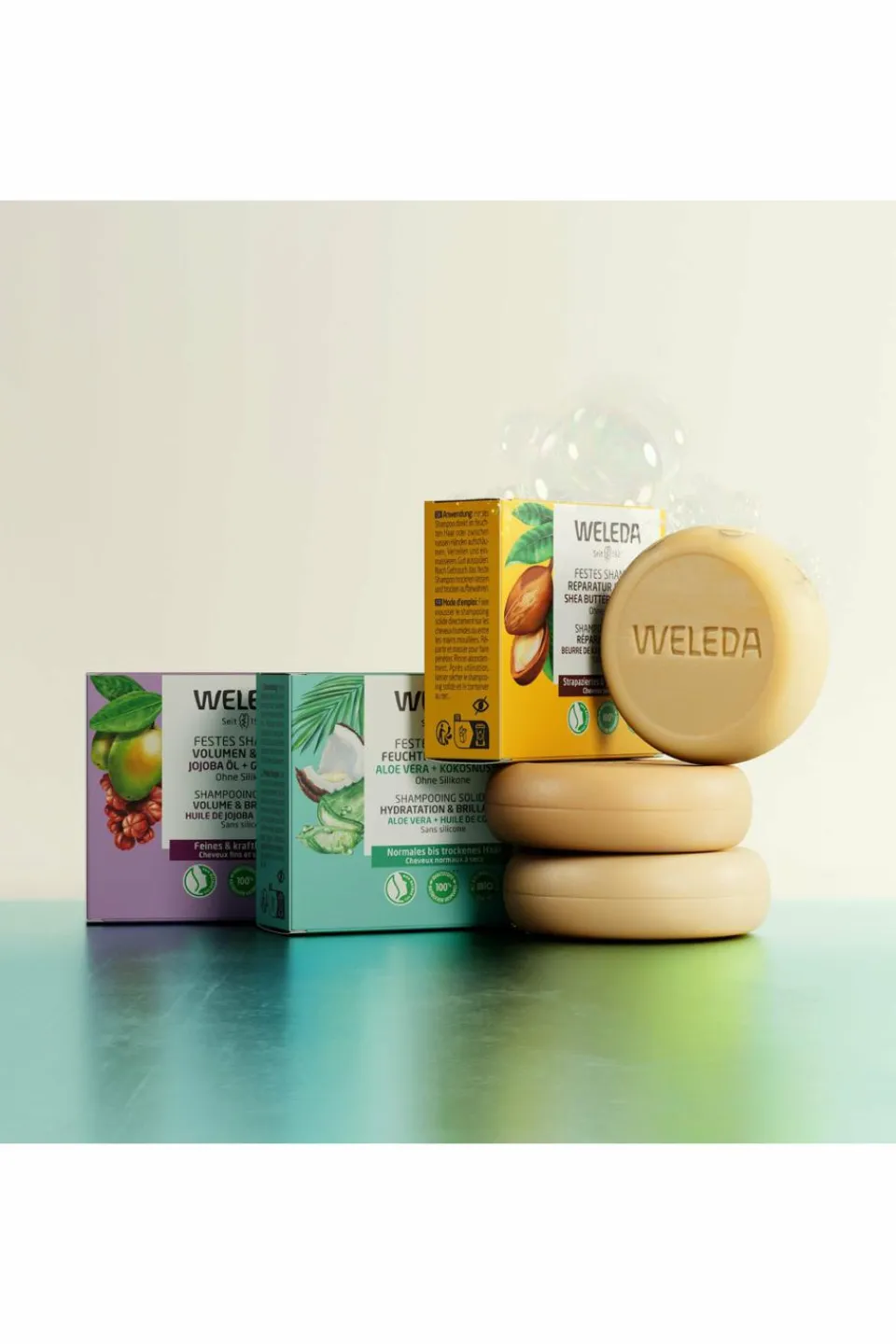 Weleda Shampooing solide volume & brillance