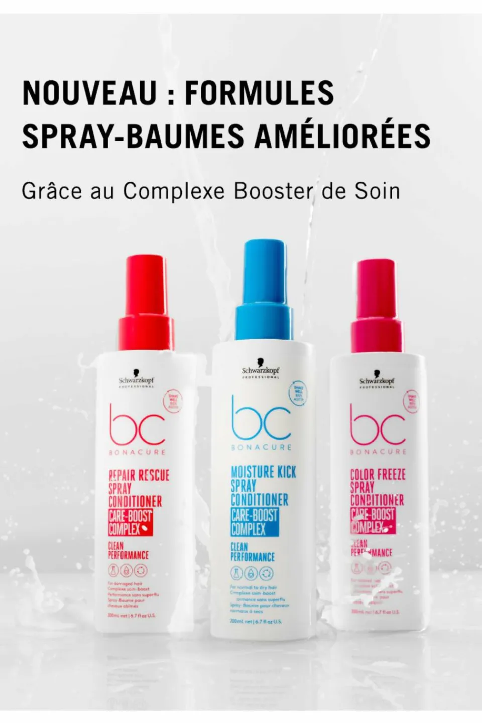 New Schwarzkopf Professional Spray démélant cheveux abîmés Repair Rescue