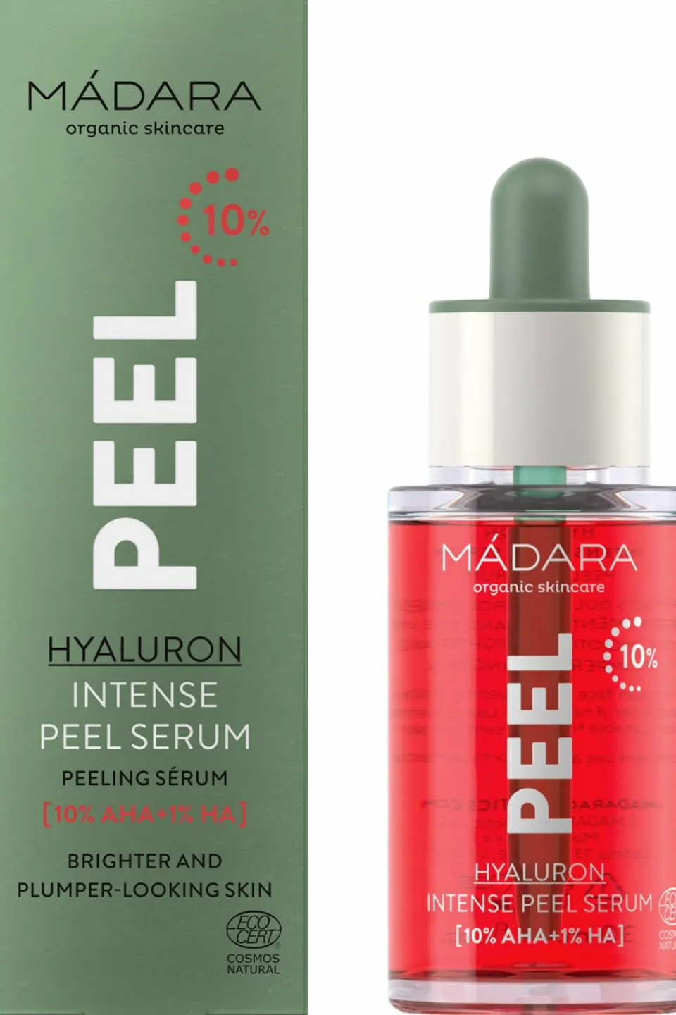 Discount Mádara Cosmetics Sérum effet peeling à l’acide hyaluronique 10% AHA Peel
