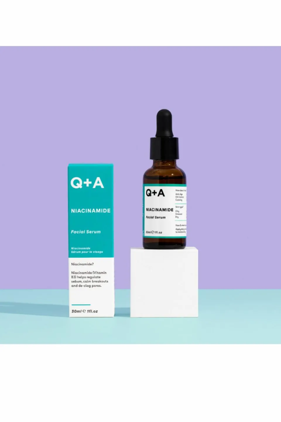 Q+A Sérum visage à la niacinamide