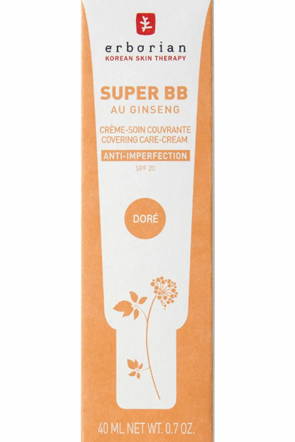 Erborian Super BB Crème couvrante anti-imperfections teinte doré SPF20