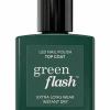 Hot Manucurist Top coat semi-permanent Green Flash