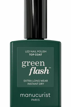 Hot Manucurist Top coat semi-permanent Green Flash