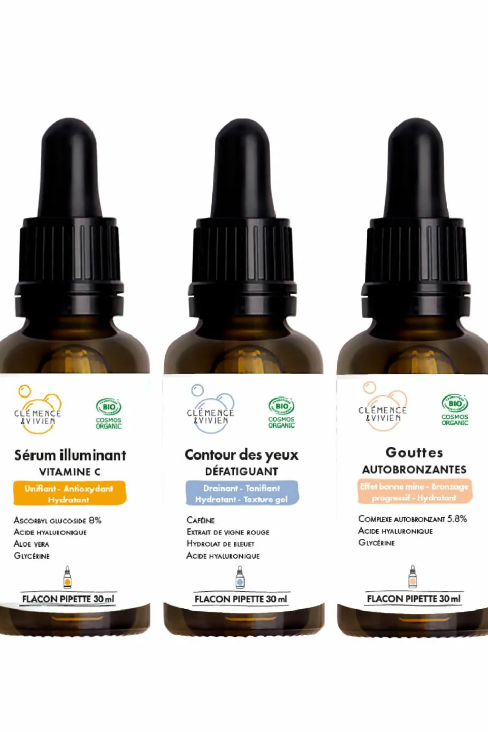 Outlet Clémence et Vivien Trio bonne mine hâle léger