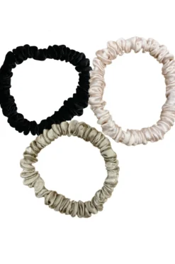 Outlet ChillSilk Trio de chouchous noir, sand et blush Tiny