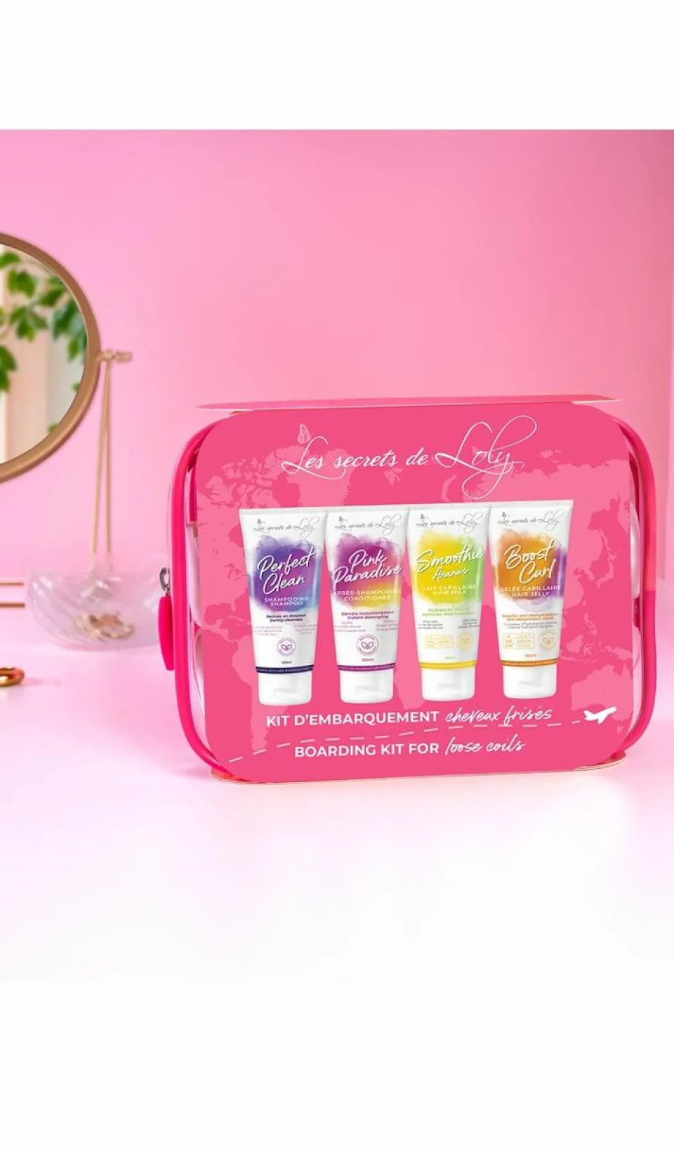 Les Secrets de Loly Trousse de voyage pour cheveux frisés