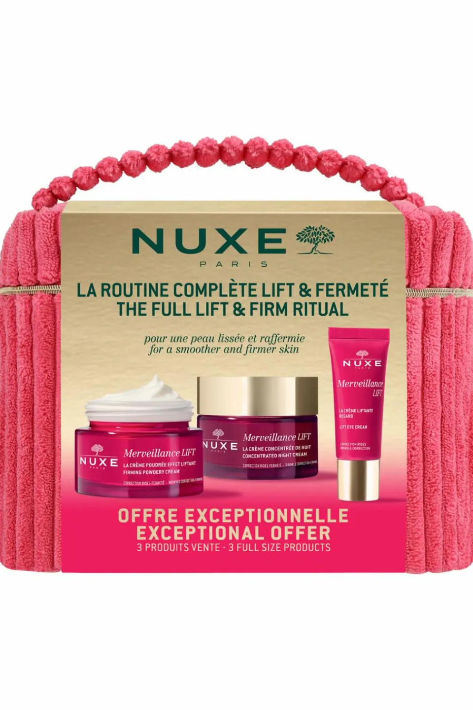 Best Nuxe Vanity routine complète lift & fermeté avec Crème Liftante Regard offerte