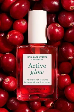 Hot Manucurist Vernis soin ultra-brillant Active Glow Cranberry
