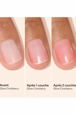 Hot Manucurist Vernis soin ultra-brillant Active Glow Cranberry