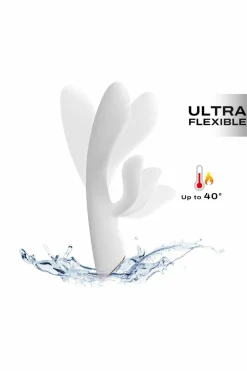 Hot Dorcel Vibromasseur chauffant Flexi Rabbit blanc