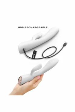 Hot Dorcel Vibromasseur chauffant Flexi Rabbit blanc